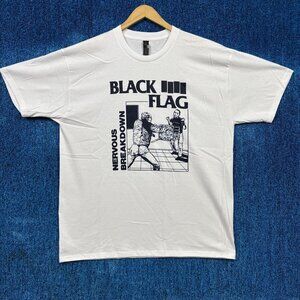Black Flag Nervous Breakdown Punk T-shirt Size Extra Large